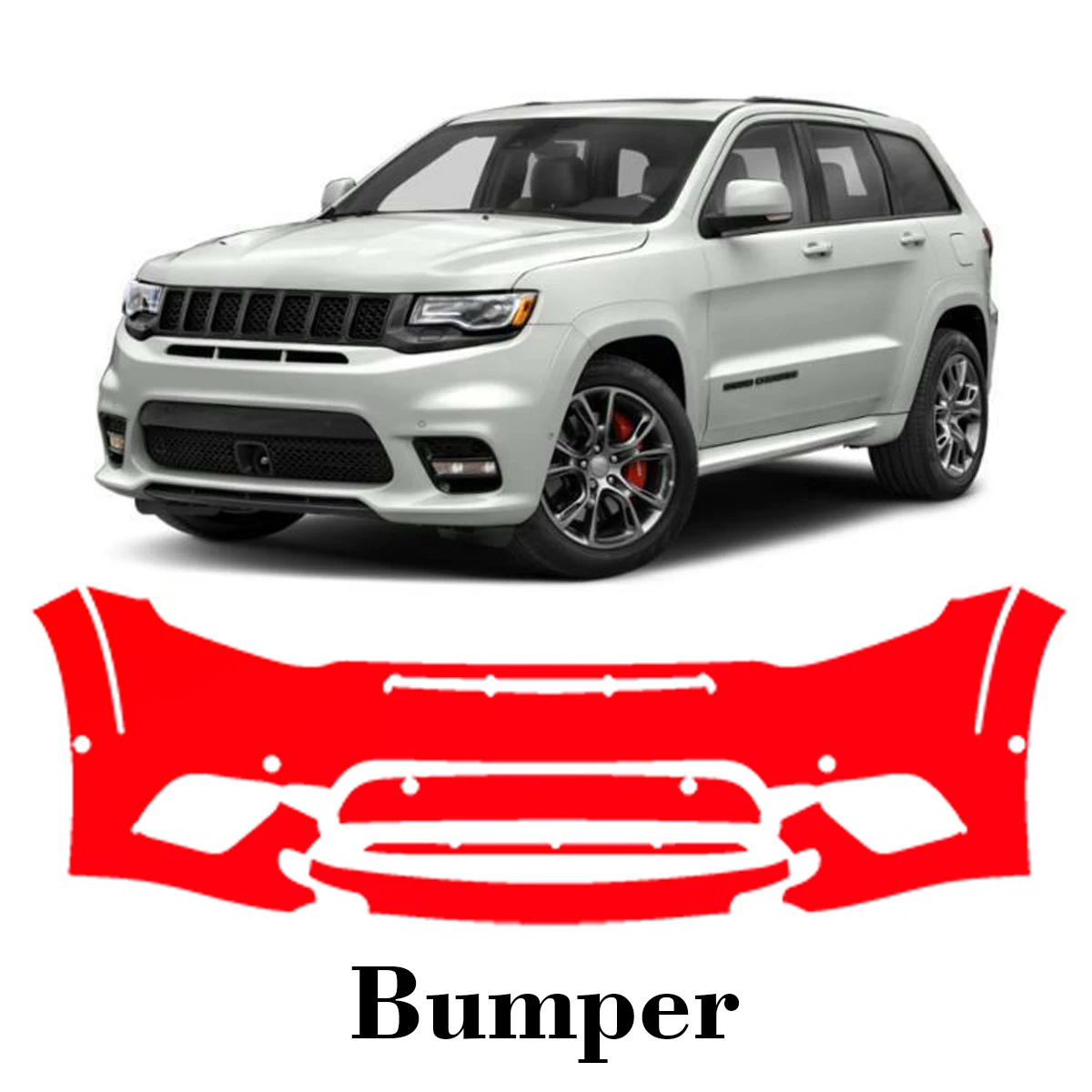 Car Precut Paint Protection Film Front Bumper Anti-scratch Exterior TPU PPF For Jeep Grand Cherokee SRT 17-2021
Car Precut Paint Protection Film Front Bumper Anti-scratch Exterior TPU PPF For Jeep Grand Cherokee SRT 17-2021
