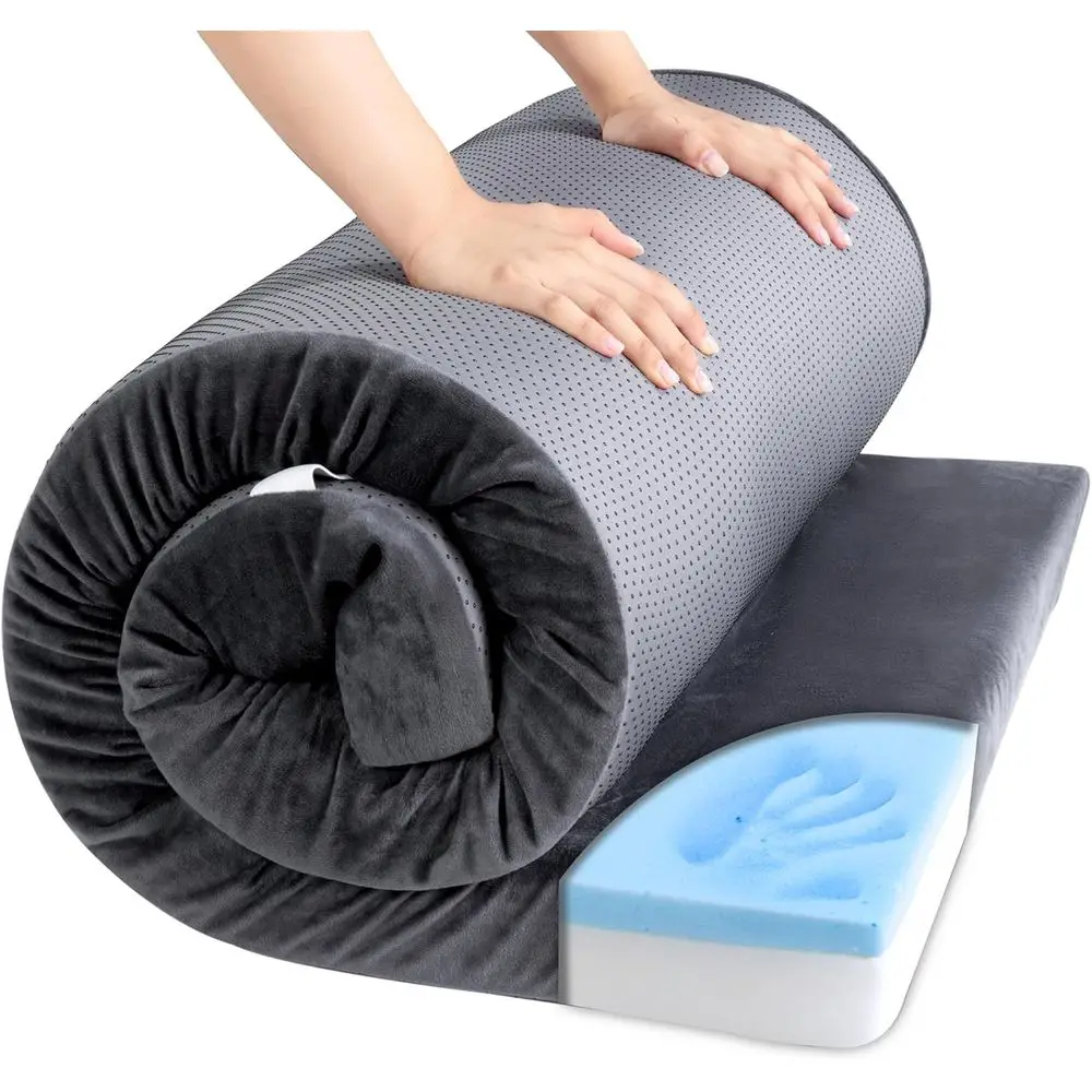 3 Inch Thick Waterproof Memory Foam Camping Mattress - Portable Roll-Up Pad for Outdoor Sleeping, Travel, and Truck Bed Tents
3 Inch Thick Waterproof Memory Foam Camping Mattress - Portable Roll-Up Pad for Outdoor Sleeping, Travel, and Truck Bed Tents