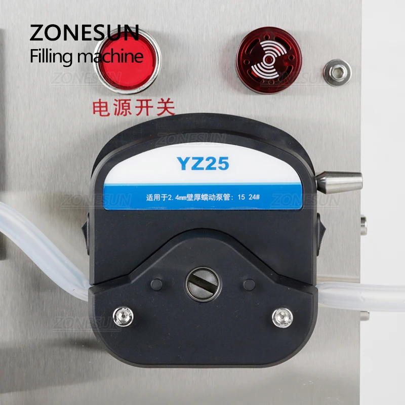 ZONESUN Semi Automatic Peristaltic Pump Nail Polish Thick Liquid Honey Filling Machine Single Nozzle Pigment Vial Bottle Filler
ZONESUN Semi Automatic Peristaltic Pump Nail Polish Thick Liquid Honey Filling Machine Single Nozzle Pigment Vial Bottle Filler