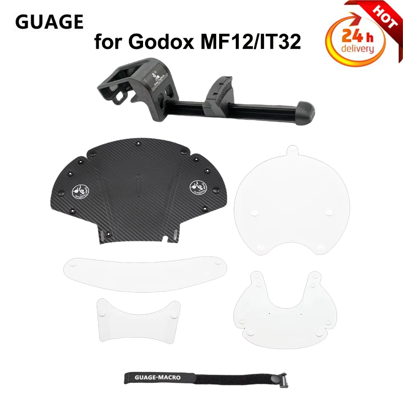 Guage Macro Flash Diffuser Horseshoe-compatible with Godox MF12/IT32 Wide-angle Macro Close-up Photography for Insects/Flowers
Guage Macro Flash Diffuser Horseshoe-compatible with Godox MF12/IT32 Wide-angle Macro Close-up Photography for Insects/Flowers
