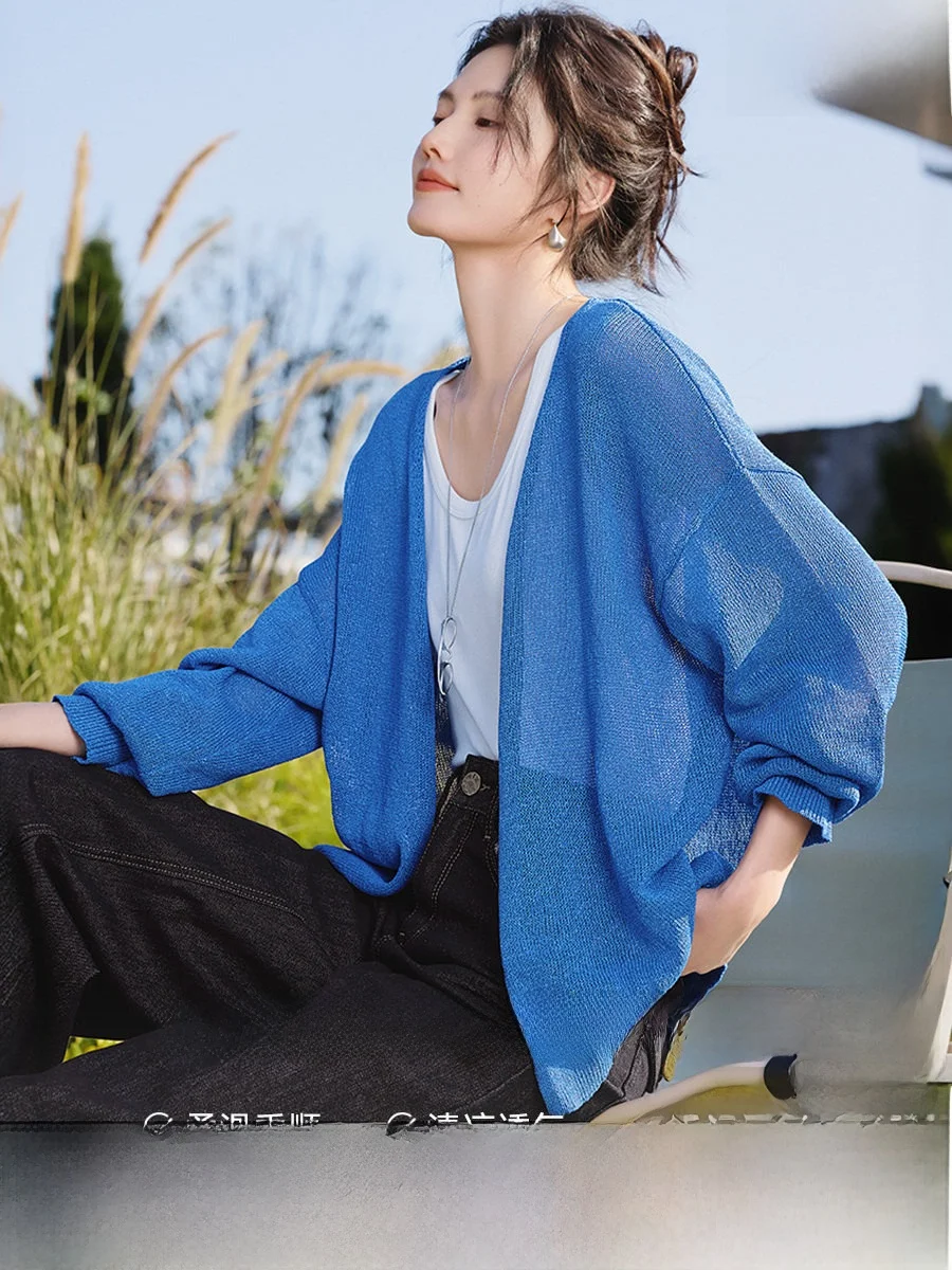 XWI Spring Summer Casual Commute Women's Knitted Open Cardigan Soft Cotton Viscose Blend Long Sleeve Mid-Length Coat
XWI Spring Summer Casual Commute Women's Knitted Open Cardigan Soft Cotton Viscose Blend Long Sleeve Mid-Length Coat