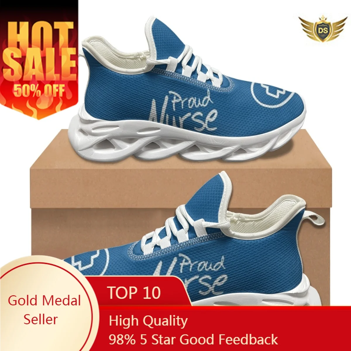 Summer Lightweight Anti-Slip Flats Shoes Nurse Proud Print Fashion Women Sneakers Travel Comfortable Student Running Shoes Gift
Summer Lightweight Anti-Slip Flats Shoes Nurse Proud Print Fashion Women Sneakers Travel Comfortable Student Running Shoes Gift