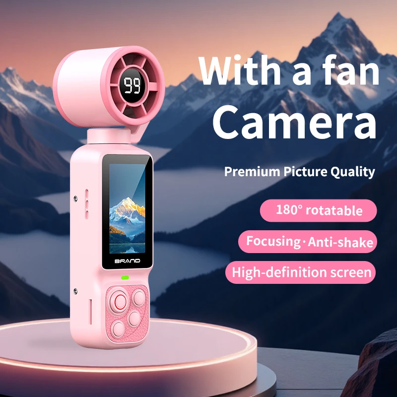 Handheld Fan Gimbal Camera With Power Display, Anti Shake Recording Lens, Rotatable Handheld Gimbal Pocket Camera 2026
Handheld Fan Gimbal Camera With Power Display, Anti Shake Recording Lens, Rotatable Handheld Gimbal Pocket Camera 2026