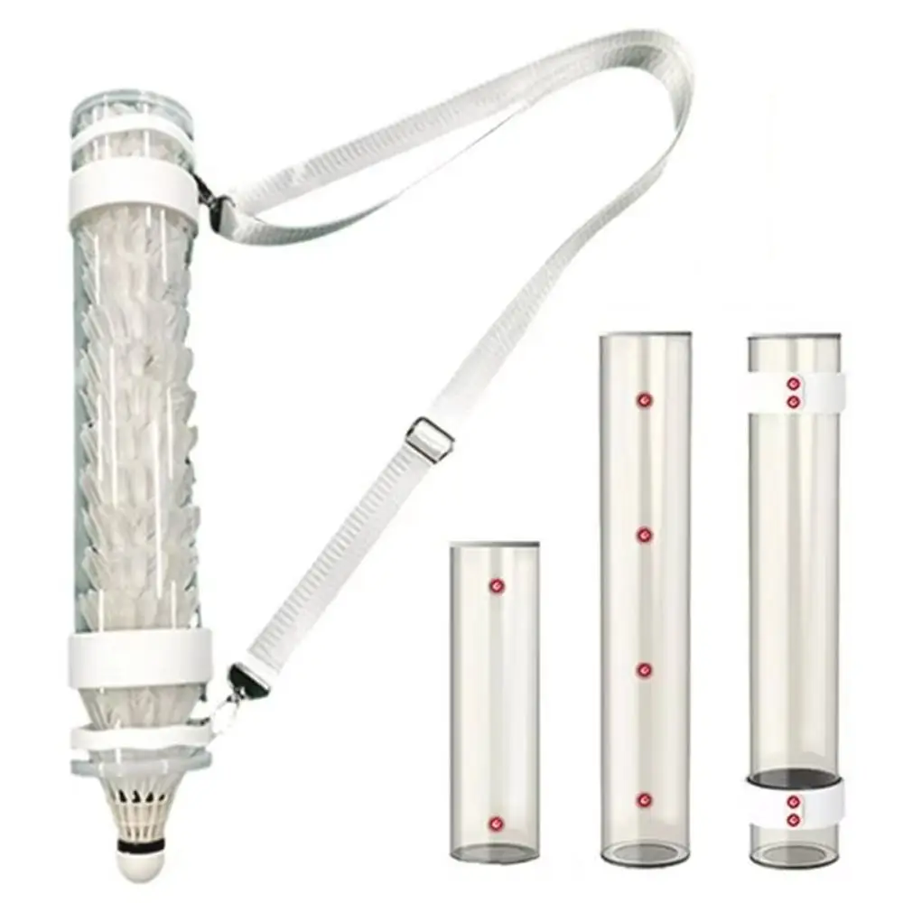Magnetic Shuttlecocks Storage Tube Barrel Shoulder Strap Badminton Cylinder Transparent Durable Badminton Balls Holder
Magnetic Shuttlecocks Storage Tube Barrel Shoulder Strap Badminton Cylinder Transparent Durable Badminton Balls Holder