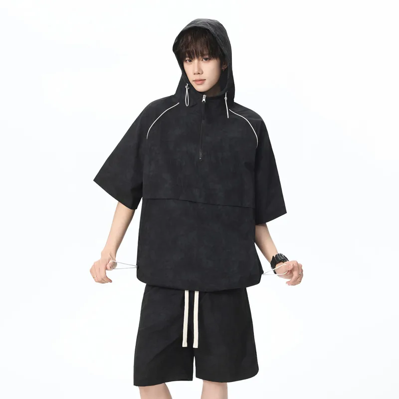 Loose Casual Men's Set Breathable Sunscreen Summer Fashion Set Korean Hong Kong Style Ice Cool Airy Sport Couple Set
Loose Casual Men's Set Breathable Sunscreen Summer Fashion Set Korean Hong Kong Style Ice Cool Airy Sport Couple Set