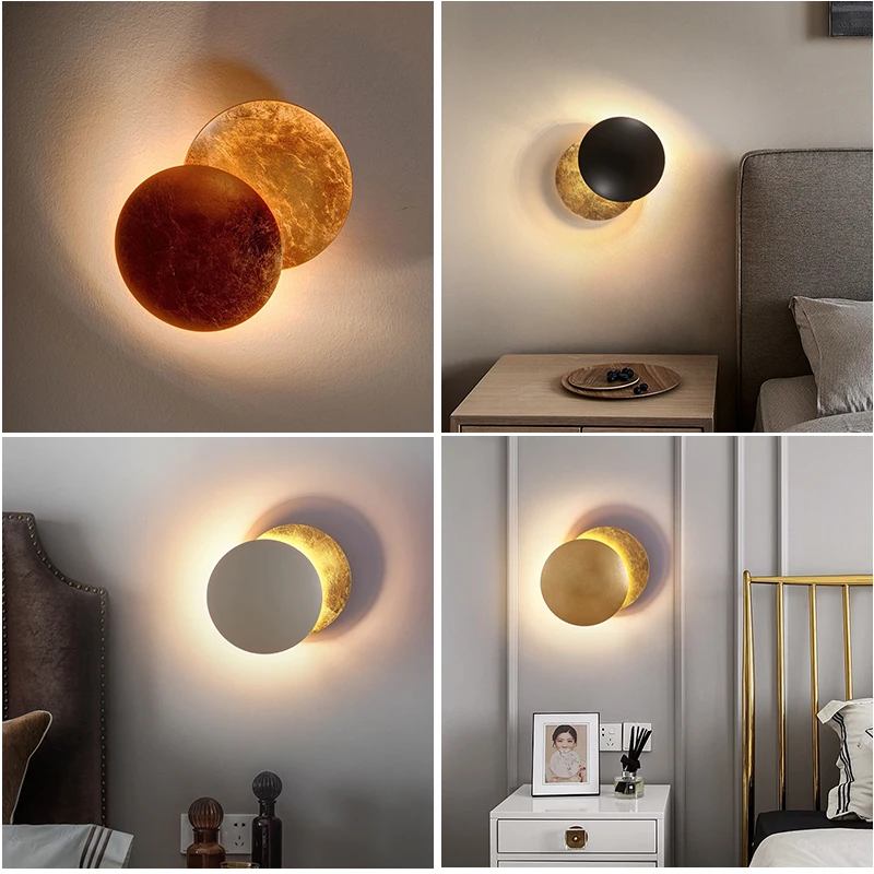 Italian designer bedroom bedside ambient wall lamp lunar eclipse charging wiring-free Nordic modern living room wall lamp 
Italian designer bedroom bedside ambient wall lamp lunar eclipse charging wiring-free Nordic modern living room wall lamp