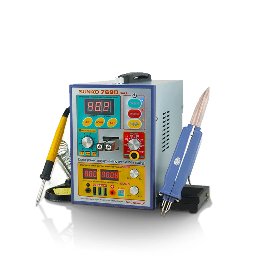 SUNKKO 769D 3.2KW Professional grade Battery Spot Welding System with Thermal Protection 110V/220V
SUNKKO 769D 3.2KW Professional grade Battery Spot Welding System with Thermal Protection 110V/220V