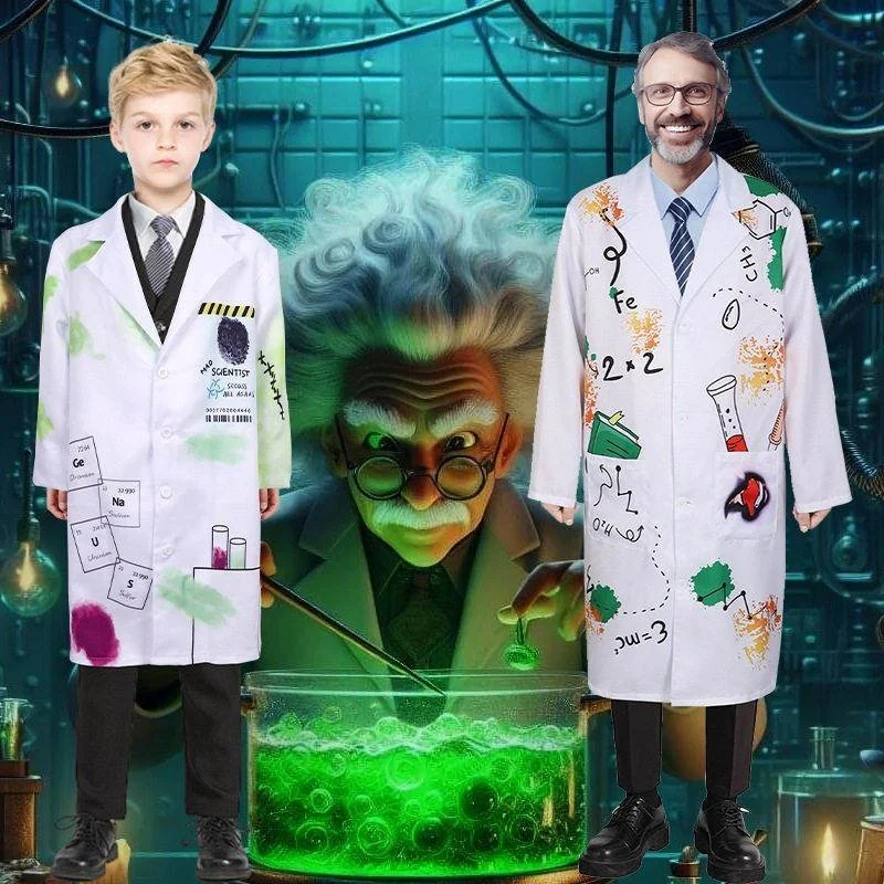 Mad Scientist Costume Set for Kids Halloween Performance Nursery School Science Experiment Outfit Traditional Chinese Stage C...
Mad Scientist Costume Set for Kids Halloween Performance Nursery School Science Experiment Outfit Traditional Chinese Stage C...