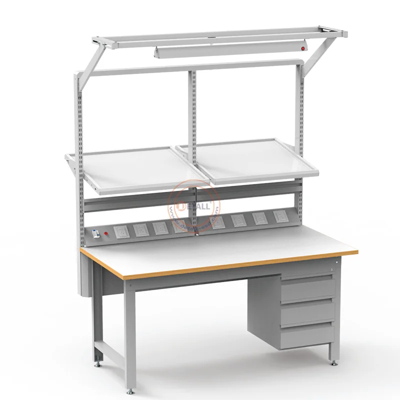 ESD Safe Modular Heavy Duty Steel Workbench with Under-Table Storage and Engine Components for Warehouse Production Line Pro
ESD Safe Modular Heavy Duty Steel Workbench with Under-Table Storage and Engine Components for Warehouse Production Line Pro