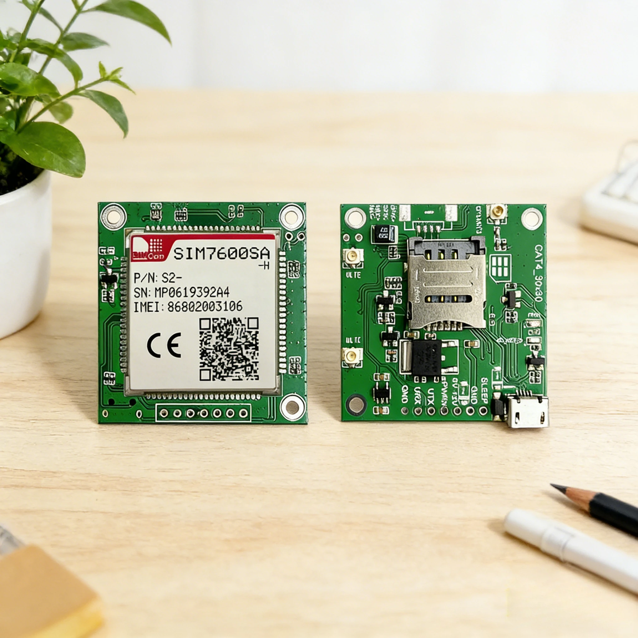 SIMCOM SIM7600SA-H Core Board DD-MCore-SIM7600SA-H With 4G GPS Antenna LTE CAT4+GNSS
SIMCOM SIM7600SA-H Core Board DD-MCore-SIM7600SA-H With 4G GPS Antenna LTE CAT4+GNSS