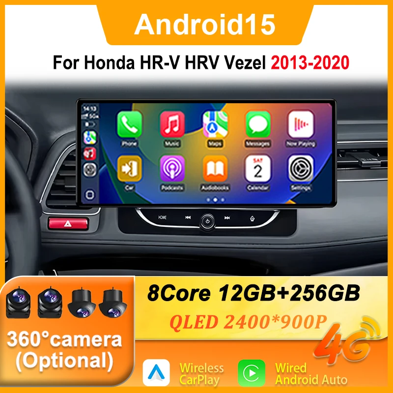 12.3 Inch For Honda HR-V HRV Vezel 2013-2020 Android 15 Auto Wireless CarPlay Navigation GPS Car Multimedia Player Stereo WIFI
12.3 Inch For Honda HR-V HRV Vezel 2013-2020 Android 15 Auto Wireless CarPlay Navigation GPS Car Multimedia Player Stereo WIFI
