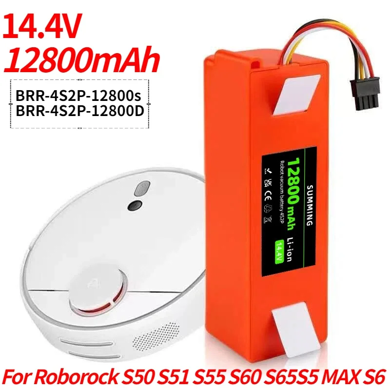 14.4V 9800Ah lithium-ion battery for Xiaomi robotic vacuum cleaner S55 S60 S65 S50 S51 S5 MAX S6,4S2P rechargeable battery pack
14.4V 9800Ah lithium-ion battery for Xiaomi robotic vacuum cleaner S55 S60 S65 S50 S51 S5 MAX S6,4S2P rechargeable battery pack