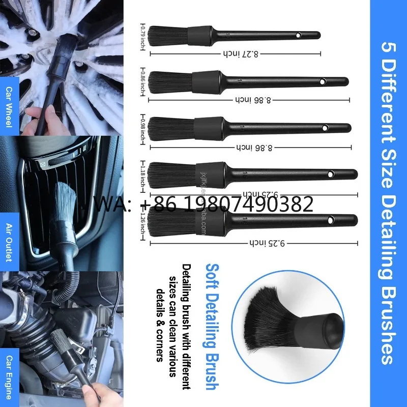 26 Pcs Car Detailing Brush Set Long Handle Auto Interior Exterior Cleaning Brushes Professional Car Wash Care Tools Kit
26 Pcs Car Detailing Brush Set Long Handle Auto Interior Exterior Cleaning Brushes Professional Car Wash Care Tools Kit
