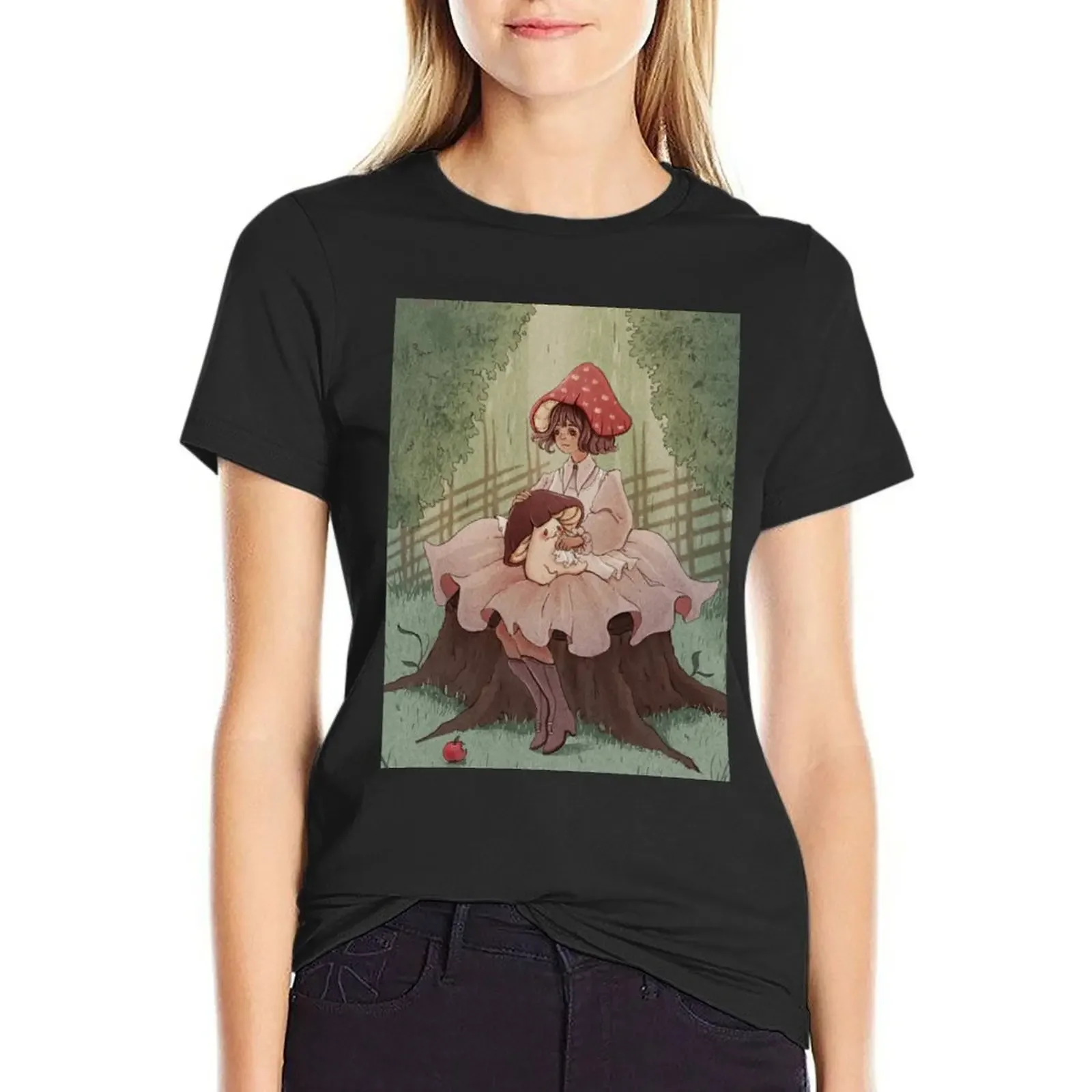 Mushroom friend gets afternoon snack T-Shirt sweat sports fans blacks Blouse black t shirts for Women
Mushroom friend gets afternoon snack T-Shirt sweat sports fans blacks Blouse black t shirts for Women