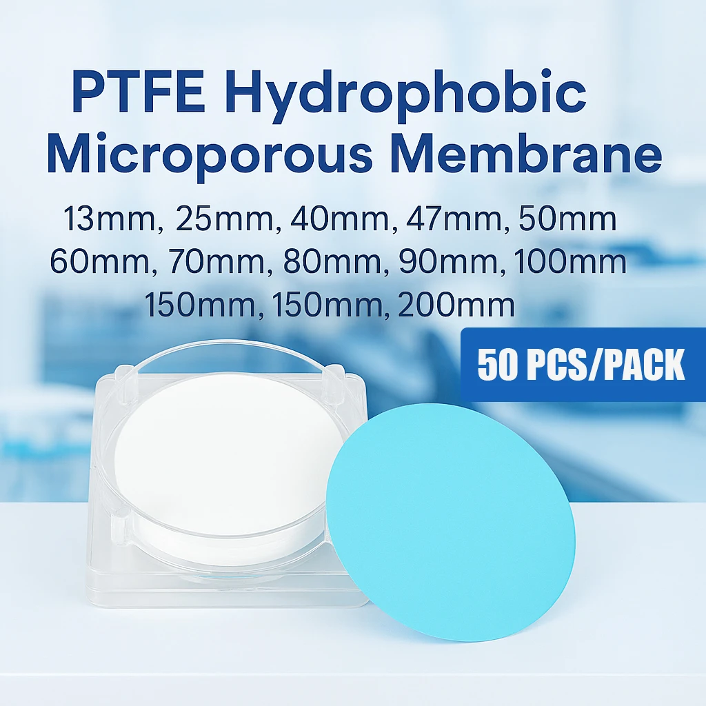 50pcs 13mm to 100mm Multiple Aperture Hydrophobic PTFE Microporous Filter Membrane,default aperture 0.22 um Organic Membrane
50pcs 13mm to 100mm Multiple Aperture Hydrophobic PTFE Microporous Filter Membrane,default aperture 0.22 um Organic Membrane