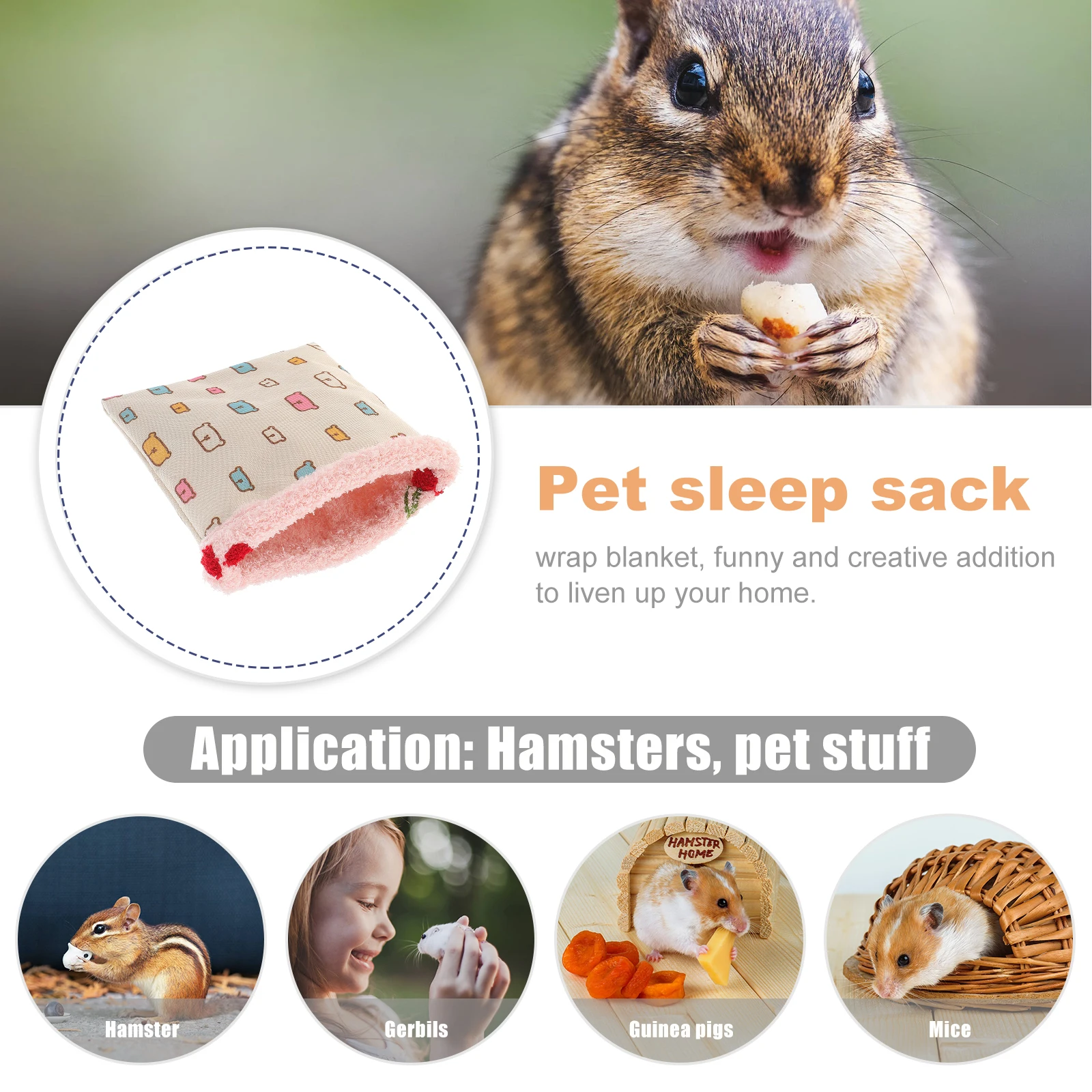 Thermal Pet Sleep Sack Cozy Blanket for Hamster Bedding Mat Winter Nest Portable Sack Snuggle Pouch Pet Sleep Bag
Thermal Pet Sleep Sack Cozy Blanket for Hamster Bedding Mat Winter Nest Portable Sack Snuggle Pouch Pet Sleep Bag