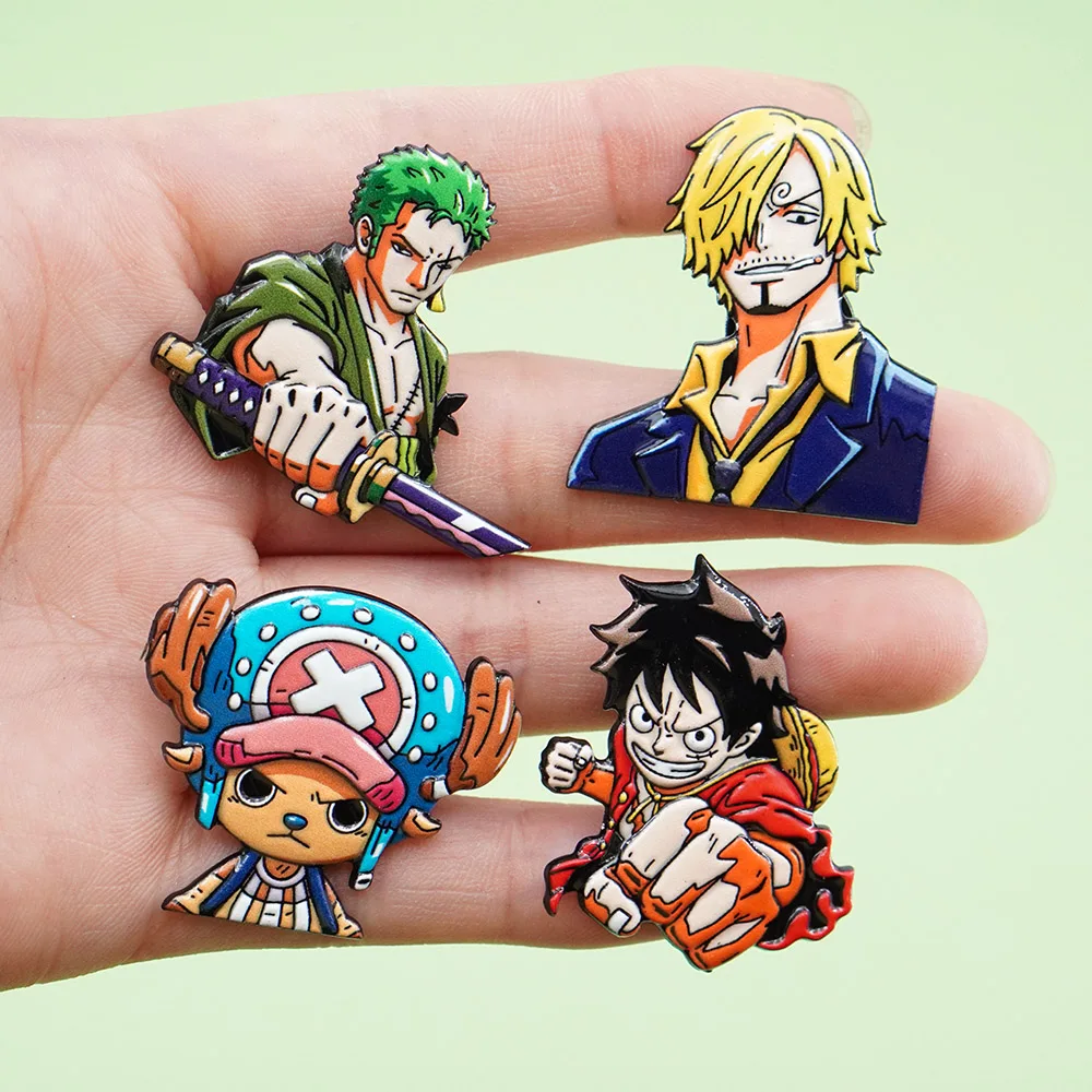 4Pcs Cartoon ONE PIECE Luffy Brooch Set Fashion Men Enamel Pins Roronoa Zoro Sanji Metal Lapel Badge On Bag Gift For Friends
4Pcs Cartoon ONE PIECE Luffy Brooch Set Fashion Men Enamel Pins Roronoa Zoro Sanji Metal Lapel Badge On Bag Gift For Friends
