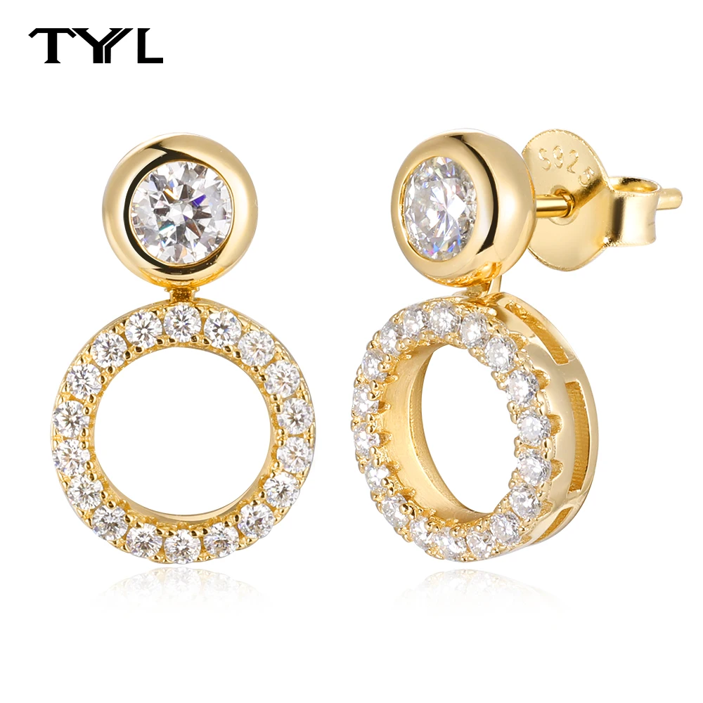 TYYL Detachable Moissanite Stud Earrings Banquet Luxury Fine Jewelry Women's Creative Versatile Earring Exquisite Jewelry Gifts
TYYL Detachable Moissanite Stud Earrings Banquet Luxury Fine Jewelry Women's Creative Versatile Earring Exquisite Jewelry Gifts
