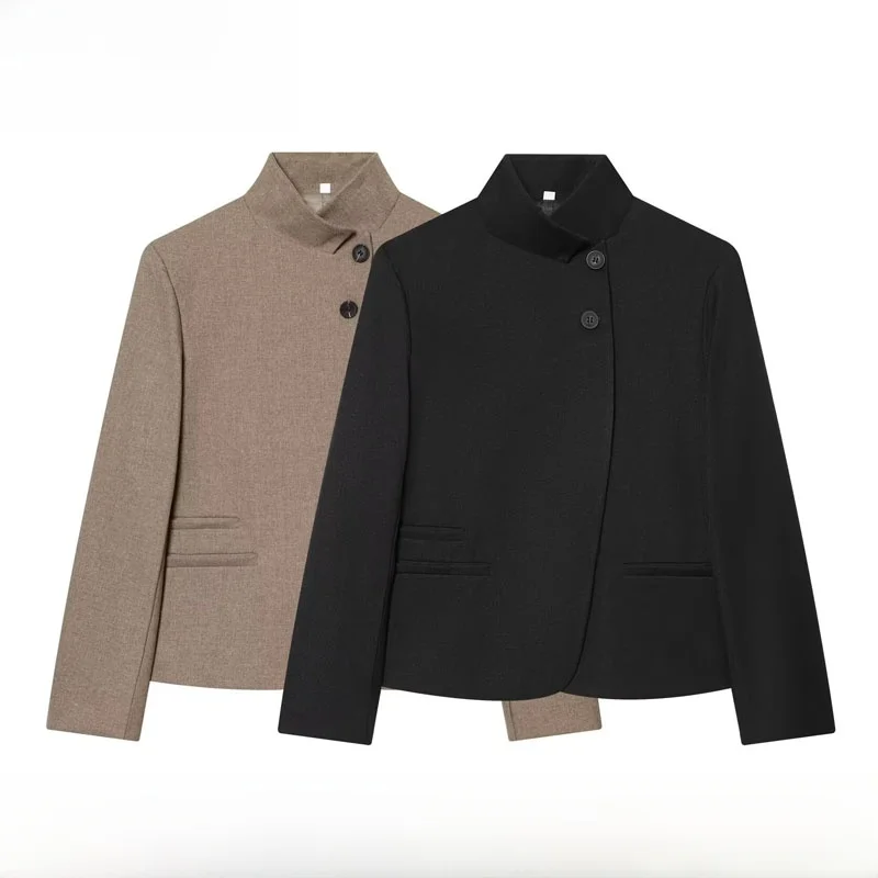 Fashionable Simple High Collar Suit Jacket Women's New Arrival Spring Summer Polyester Fiber Standard Style Long Sleeve Butto...
Fashionable Simple High Collar Suit Jacket Women's New Arrival Spring Summer Polyester Fiber Standard Style Long Sleeve Butto...