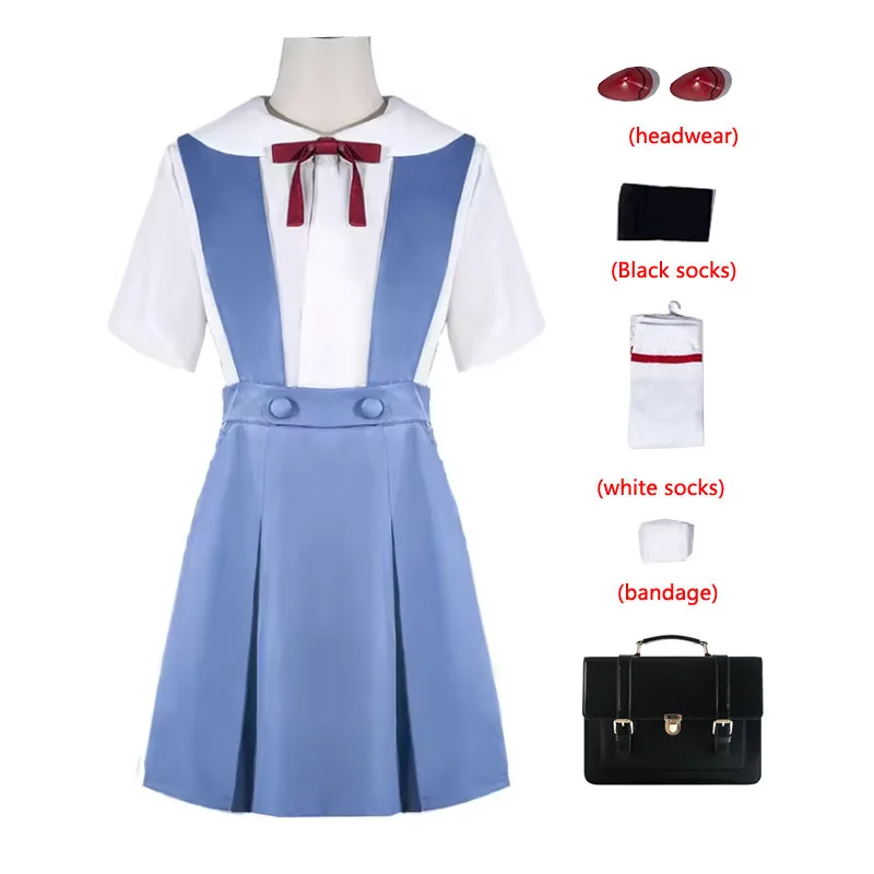 Rei Ayanami Cosplay Costume Anime Women Cute Asuka Langley Soryu Women School Uniform Dress Customized
Rei Ayanami Cosplay Costume Anime Women Cute Asuka Langley Soryu Women School Uniform Dress Customized