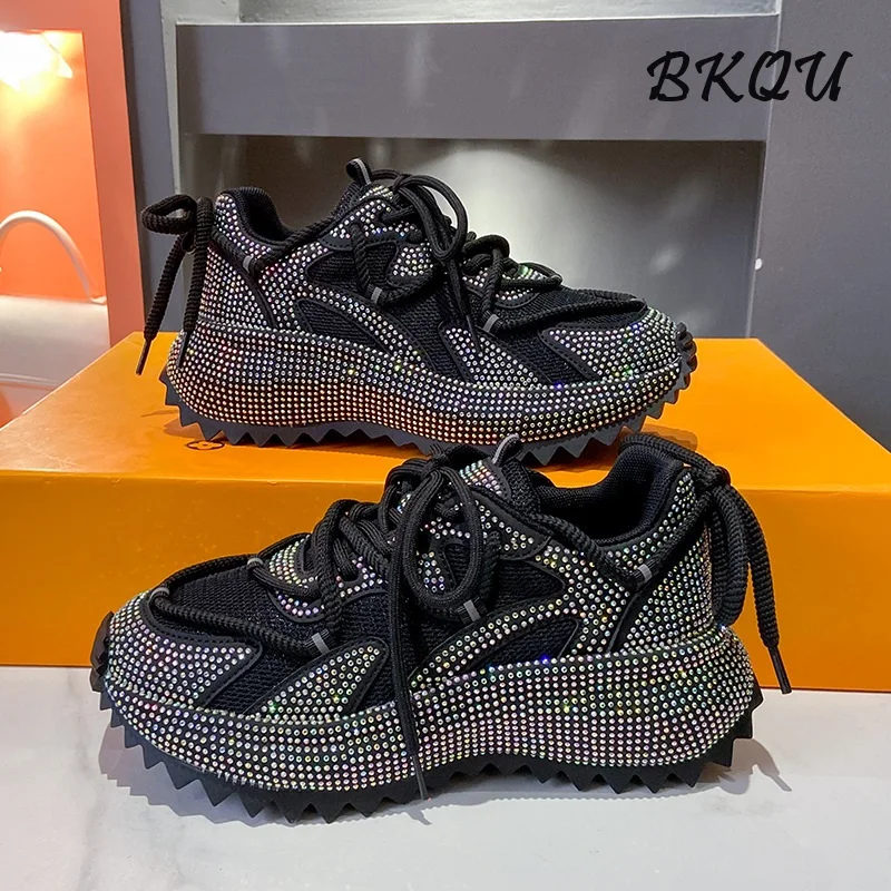 BKQU Full Shoes Diamond Sports Casual Women's Shoes 2024 Autumn New Trend Design Sense Mesh Comfortable Breathable Daddy Shoes
BKQU Full Shoes Diamond Sports Casual Women's Shoes 2024 Autumn New Trend Design Sense Mesh Comfortable Breathable Daddy Shoes