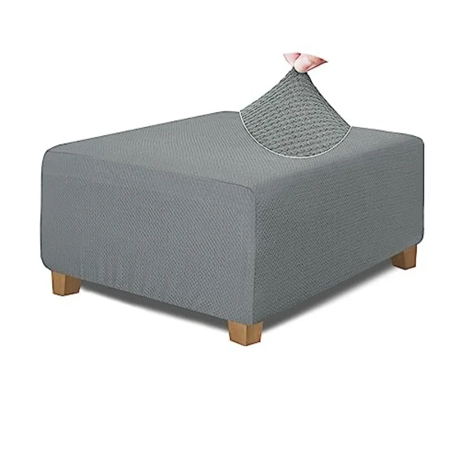 Square Ottoman Cover Thick Stretchable Slipcover for Oversized Square Ottoman Furniture Protector, X-Large, Grey
Square Ottoman Cover Thick Stretchable Slipcover for Oversized Square Ottoman Furniture Protector, X-Large, Grey