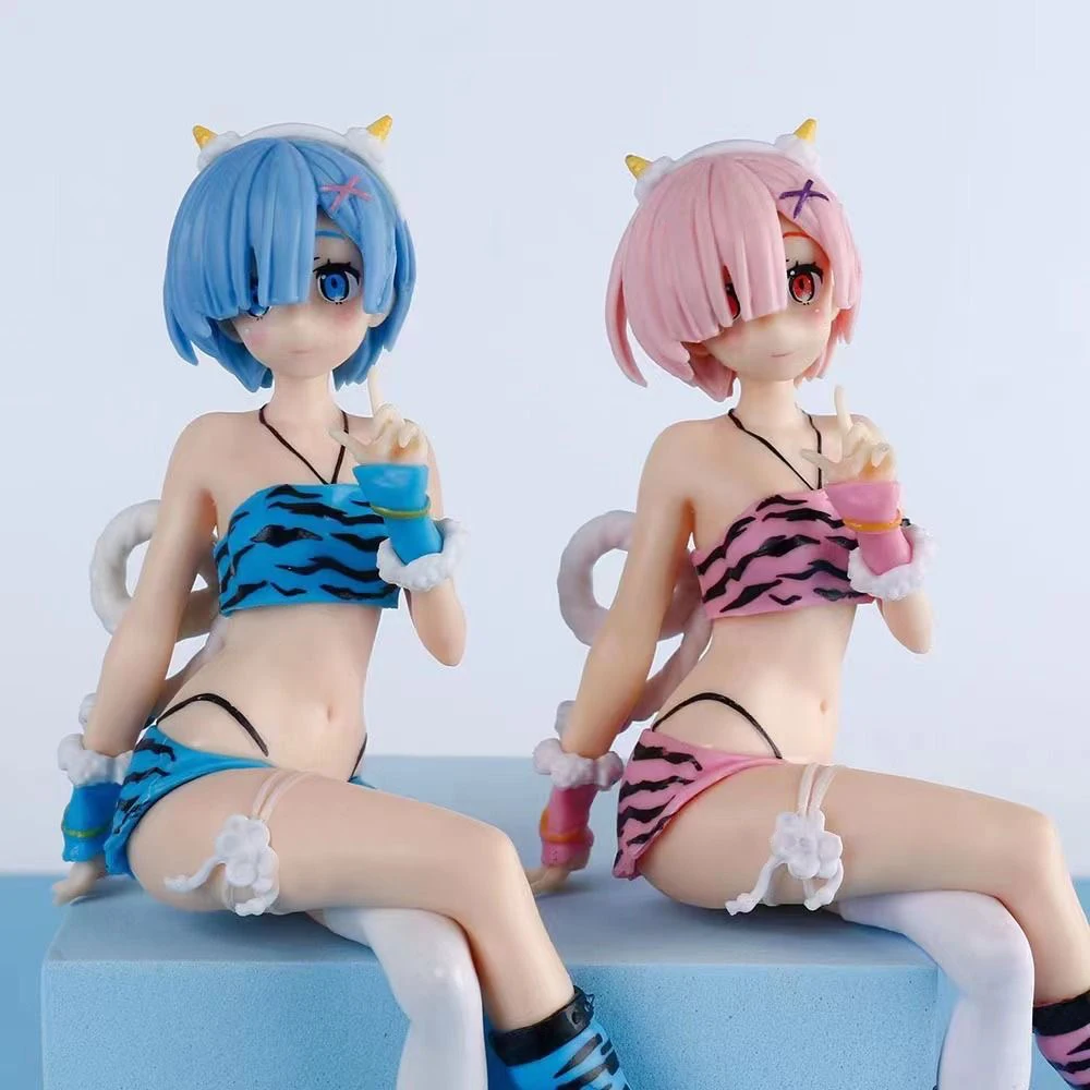 17cm Anime Figure Ramu REM Figurine Leopard Bikini Sitting Posture PVC Collection Model Statue Desktop Decoration Kids Toys Gift
17cm Anime Figure Ramu REM Figurine Leopard Bikini Sitting Posture PVC Collection Model Statue Desktop Decoration Kids Toys Gift