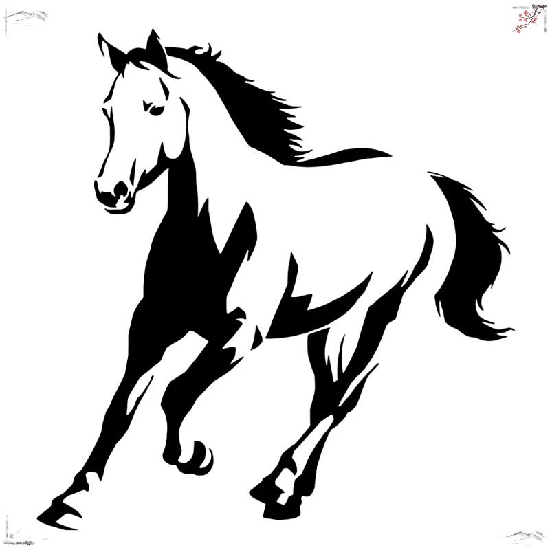 Personality Car Sticker Horse Modeling Stickers PVC Fashion Auto Window Bumper Decorative Accessories Sunscreen Waterproof Decal
Personality Car Sticker Horse Modeling Stickers PVC Fashion Auto Window Bumper Decorative Accessories Sunscreen Waterproof Decal