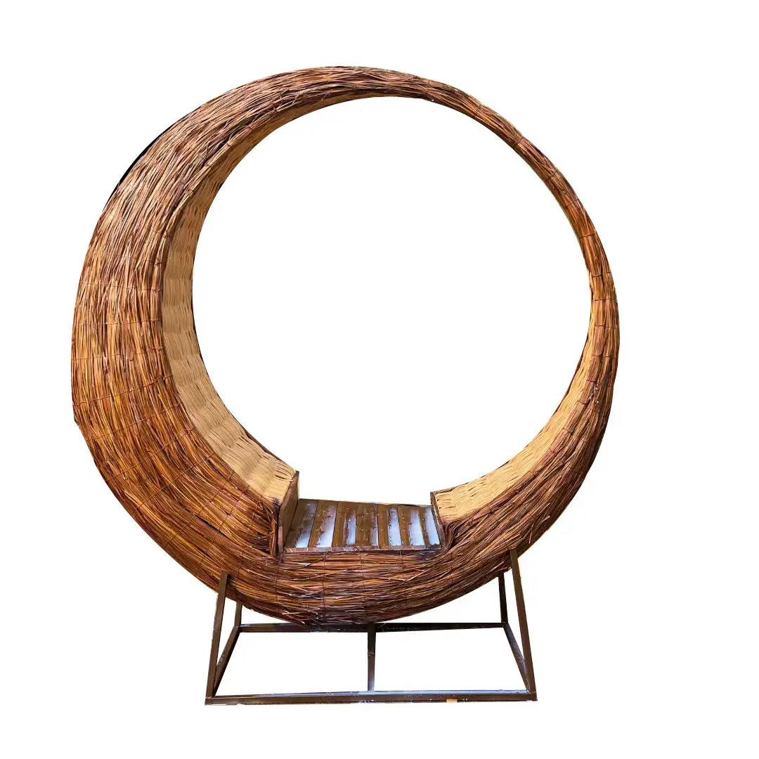 Swing love seat, outdoor scenic spot check-in props, rattan open-air flooring
Swing love seat, outdoor scenic spot check-in props, rattan open-air flooring