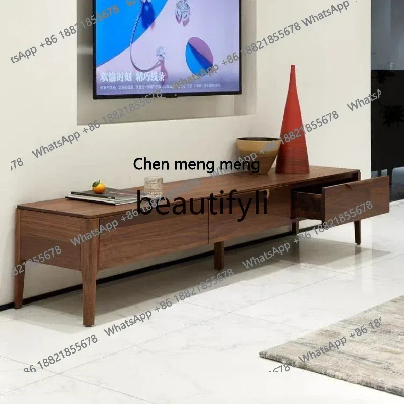 North American black walnut TV cabinet, entrance cabinet, coffee table Italian light luxury solid wood storage cabinet
North American black walnut TV cabinet, entrance cabinet, coffee table Italian light luxury solid wood storage cabinet