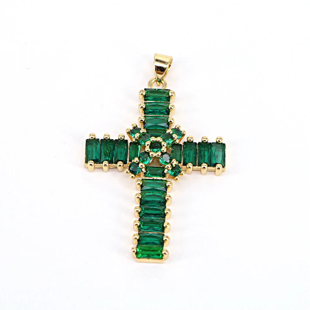 5Pcs Gold Plated Cross Pendant for Women Green Zirconia Necklace Pendant Fashion Wedding Jewelry accessories
5Pcs Gold Plated Cross Pendant for Women Green Zirconia Necklace Pendant Fashion Wedding Jewelry accessories
