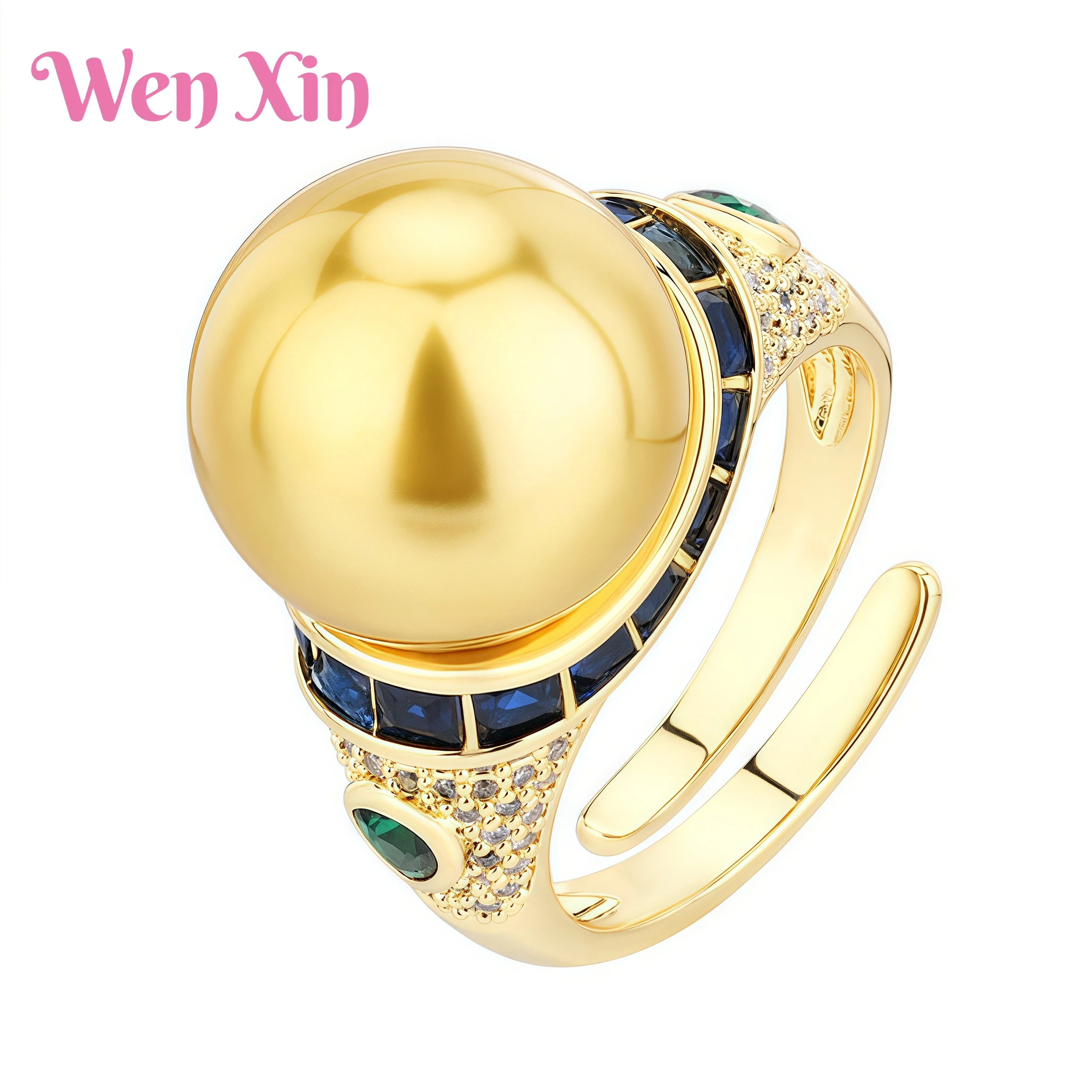 WENXIN Brand High Luxury Brand Designer Certificated Copper plated new style inlaid simulated pearl retro women's ring Jewelry
WENXIN Brand High Luxury Brand Designer Certificated Copper plated new style inlaid simulated pearl retro women's ring Jewelry