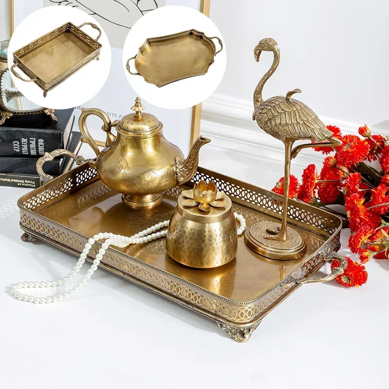 Large Fruit Dish Antique Tea Tray \ Jewelry Display Plate with Handle Cosmetic Holder Villa Showroom Highlight Luxurious Brass
Large Fruit Dish Antique Tea Tray \ Jewelry Display Plate with Handle Cosmetic Holder Villa Showroom Highlight Luxurious Brass