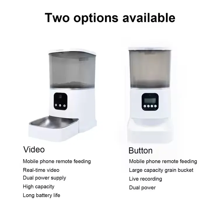 6L Pet Accessories Automatic Pet Feeder App Remote Control Smart Pet Feeder with 1080P HD Camera
6L Pet Accessories Automatic Pet Feeder App Remote Control Smart Pet Feeder with 1080P HD Camera