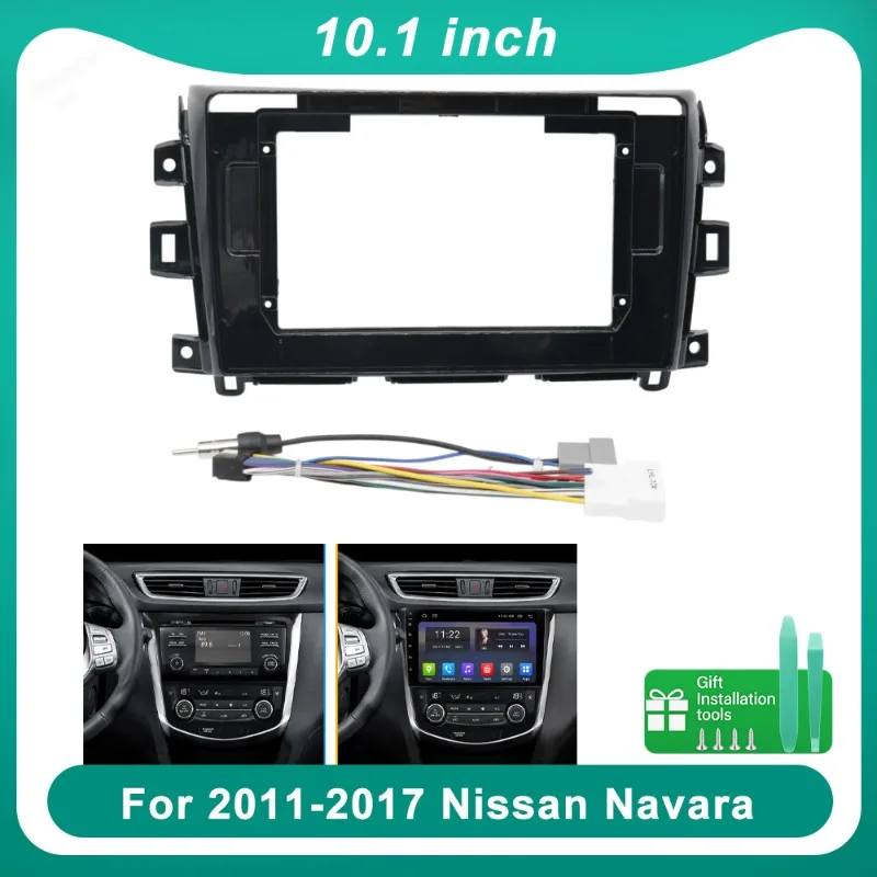 10.1 Inch Car Radio Fascia Frame For Nissan Navara 2011-2017 Dashboard Panel with Wiring Harness
10.1 Inch Car Radio Fascia Frame For Nissan Navara 2011-2017 Dashboard Panel with Wiring Harness