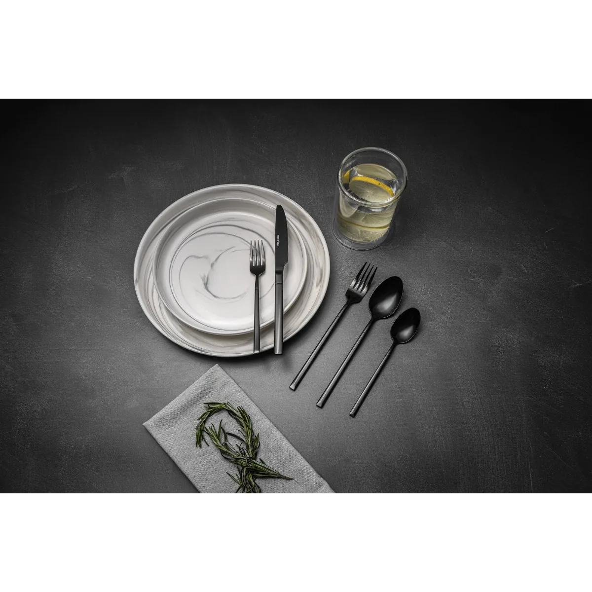 20-Piece Black Stainless Steel Flatware Set, Service for 4
20-Piece Black Stainless Steel Flatware Set, Service for 4