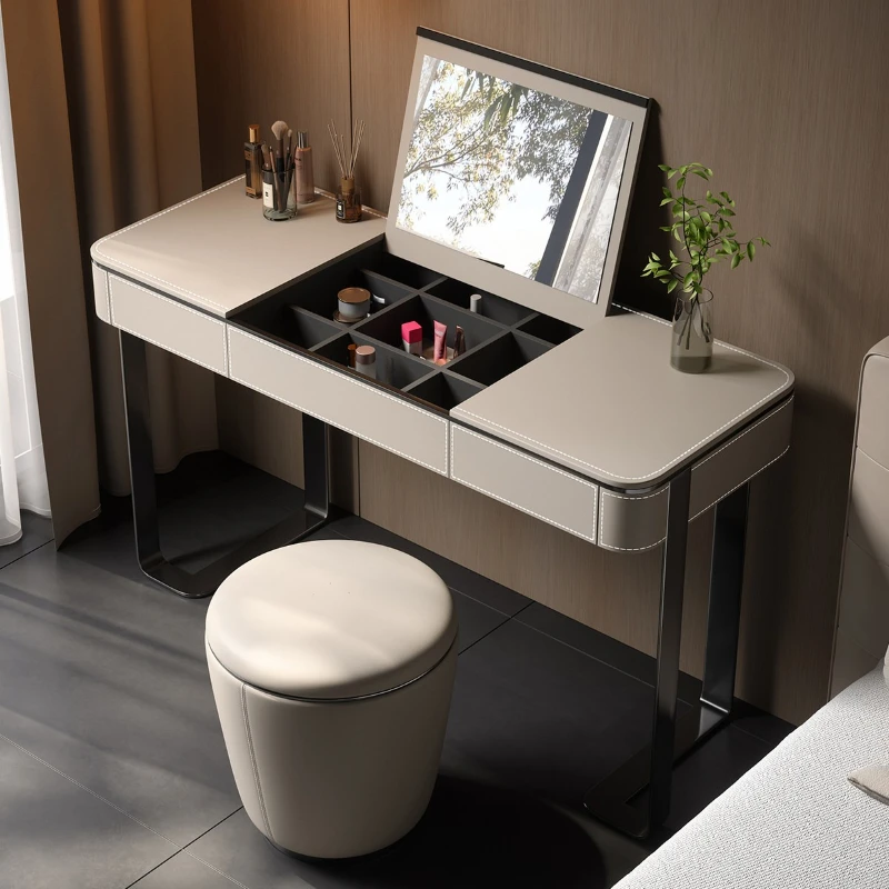 simple high-end dressing tables with mirror multifunctional modern makeup vanity leather espejo joyero de pie bedroom furniture
simple high-end dressing tables with mirror multifunctional modern makeup vanity leather espejo joyero de pie bedroom furniture