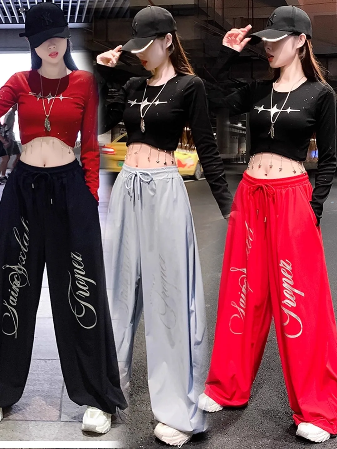 American Style Street Dance Sportswear Women's Kpop Performance Costume Dopaamine Matching Set Complete Outfit Cotton Material
American Style Street Dance Sportswear Women's Kpop Performance Costume Dopaamine Matching Set Complete Outfit Cotton Material