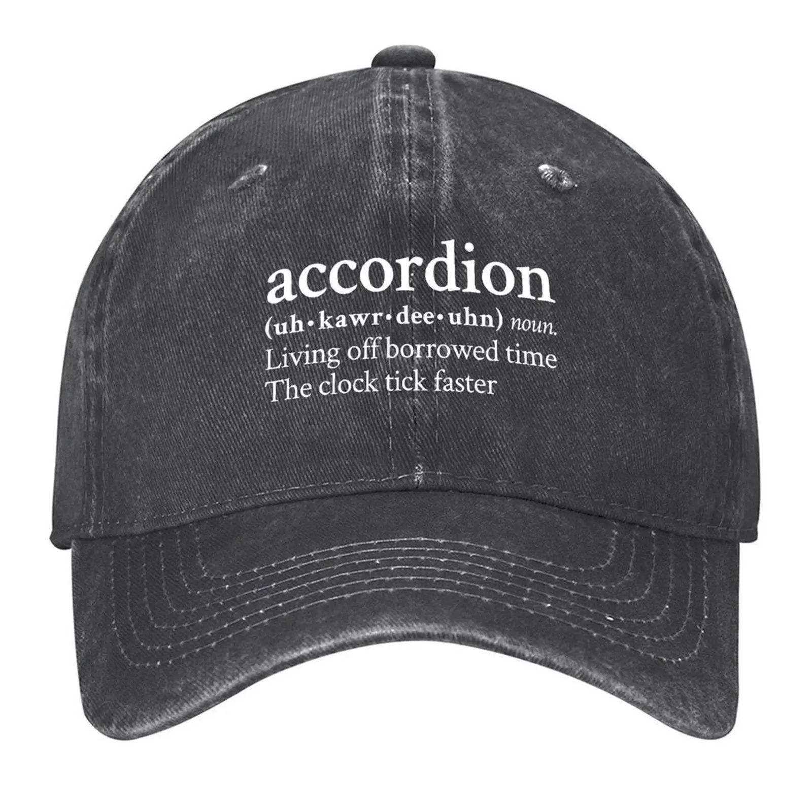 Accordion Living Off Borrowed Time by MF DOOM Baseball Cap Beach Outing derby hat luxury caps beach hat Men Golf Wear Women's
Accordion Living Off Borrowed Time by MF DOOM Baseball Cap Beach Outing derby hat luxury caps beach hat Men Golf Wear Women's