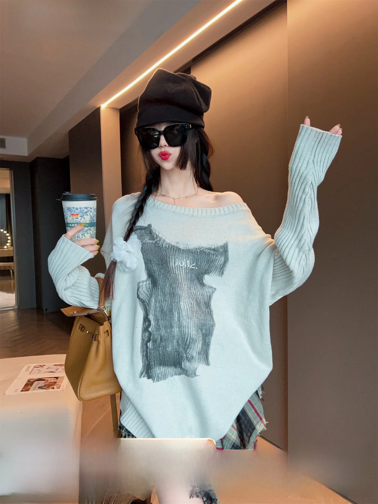 Faionable Retro Diagonal oulder Knitted Sweater Women's Early Autumn 2025 New Lazy Sle Top Commute Sle Long ...
Faionable Retro Diagonal oulder Knitted Sweater Women's Early Autumn 2025 New Lazy Sle Top Commute Sle Long ...