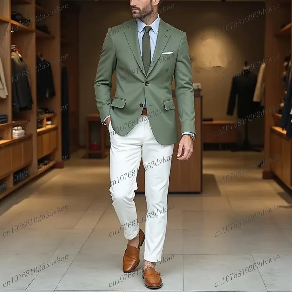 New Formal Occasions 2 Colors Men Suit Wedding Party Prom Groom Groomsman Business Male Tuxedos 2 Piece Set Jacket Pants 06
New Formal Occasions 2 Colors Men Suit Wedding Party Prom Groom Groomsman Business Male Tuxedos 2 Piece Set Jacket Pants 06