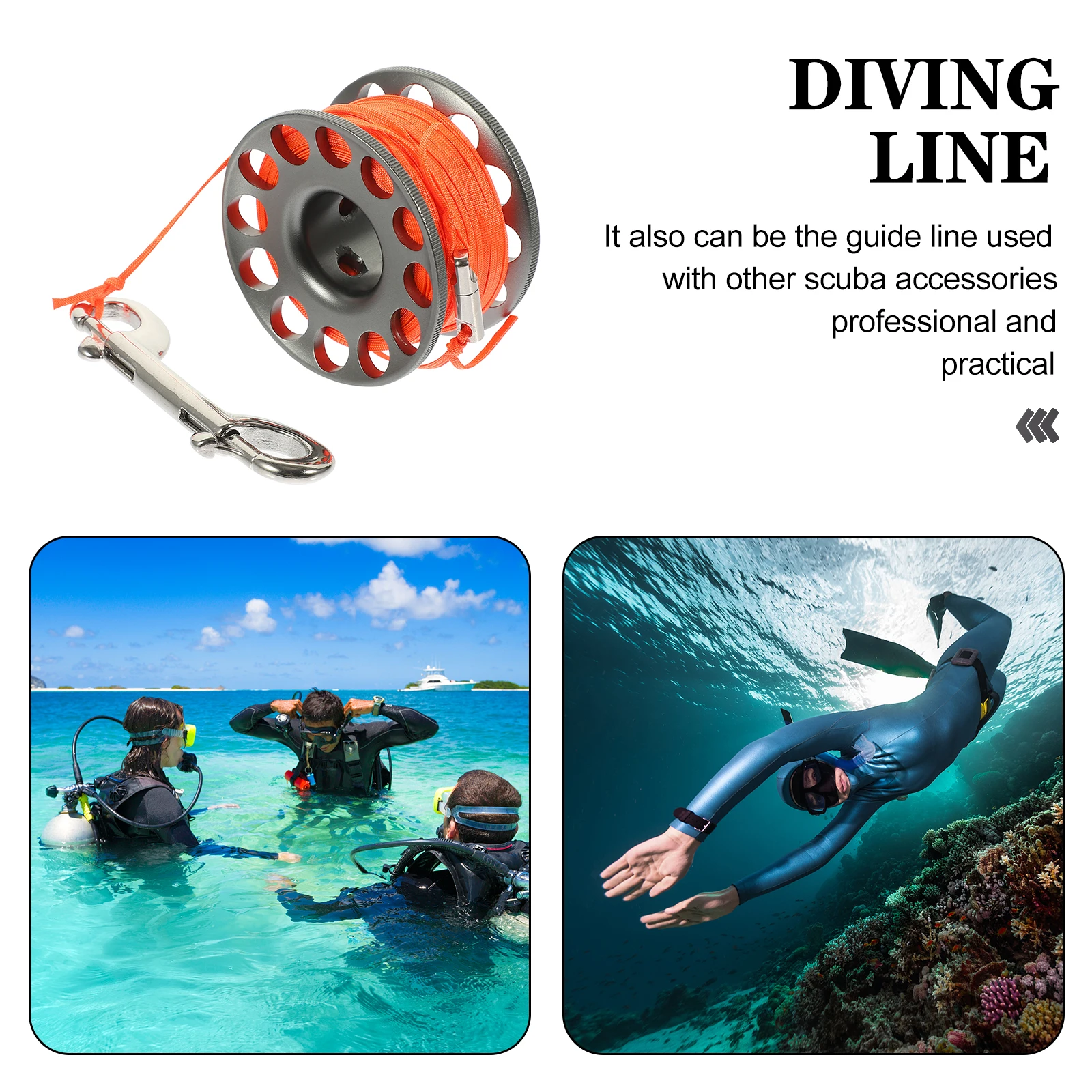 Aluminum Alloy Diving Spool Finger Reel Smooth Round Edges Long Term Use Underwater Scuba Snorkeling Tool Anti Tangle Device
Aluminum Alloy Diving Spool Finger Reel Smooth Round Edges Long Term Use Underwater Scuba Snorkeling Tool Anti Tangle Device