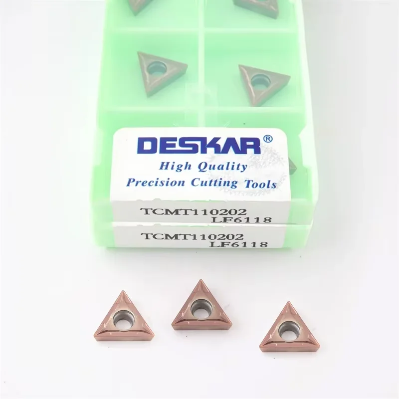 Original DESKAR TCMT110204 10208 090204 16T304 16T308 LF6018 LF6118 turning tool For Processing stainless steel
Original DESKAR TCMT110204 10208 090204 16T304 16T308 LF6018 LF6118 turning tool For Processing stainless steel