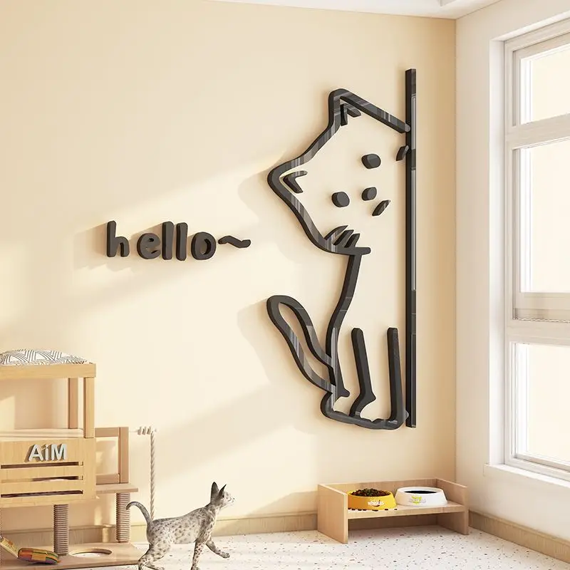 Cartoon Cat Wall Stickers Acrylic Material Decorating Coffee Pet Shop Wallpaper Decor Atmosphere Layout Living Room Background
Cartoon Cat Wall Stickers Acrylic Material Decorating Coffee Pet Shop Wallpaper Decor Atmosphere Layout Living Room Background