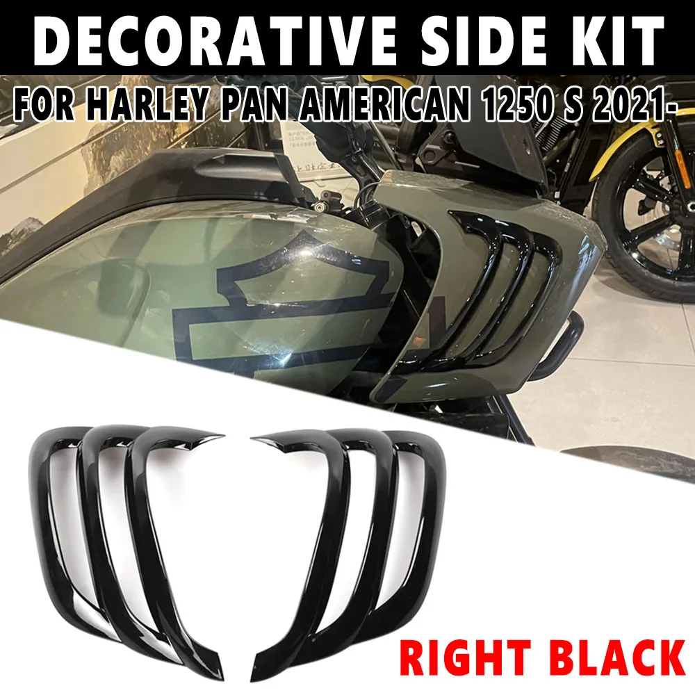 New For Harley PAN AMERICA 1250 S PA1250S 2021 2022 2023 2024 Motorcycle Black Decorative Side Kit Shark Gills Applicable 
New For Harley PAN AMERICA 1250 S PA1250S 2021 2022 2023 2024 Motorcycle Black Decorative Side Kit Shark Gills Applicable