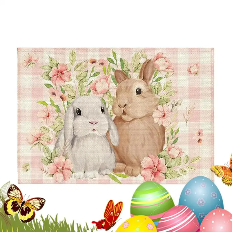 Easter Placemat Kitchen Table Mats Linen Easter Place Mats Non-Slip Heat Insulation for Seasonal Spring Holiday Party Home Decor
Easter Placemat Kitchen Table Mats Linen Easter Place Mats Non-Slip Heat Insulation for Seasonal Spring Holiday Party Home Decor