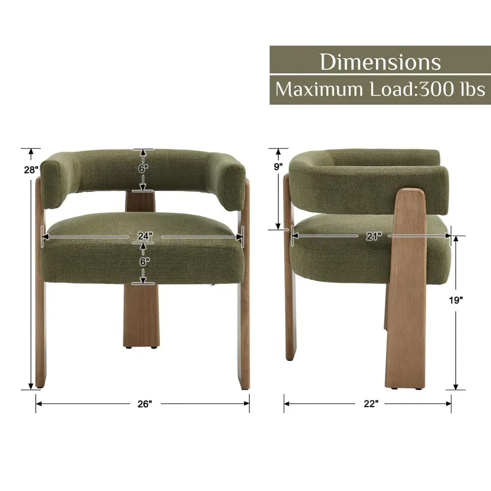 Green Barrel Dining Chairs Set of 2 Modern Upholstered Dining Room Chairs with Arms Open Back Farmhouse Wooden Linen Kitchen Ch
Green Barrel Dining Chairs Set of 2 Modern Upholstered Dining Room Chairs with Arms Open Back Farmhouse Wooden Linen Kitchen Ch