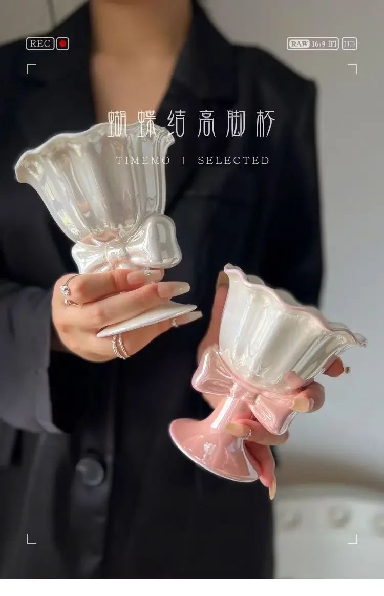Bow Ice Cream Cup Ceramic Creative Bows High-heeled Cup Design Sense Home Oat Milk Breakfast Cups Salad Bowl Birthday Gift
Bow Ice Cream Cup Ceramic Creative Bows High-heeled Cup Design Sense Home Oat Milk Breakfast Cups Salad Bowl Birthday Gift