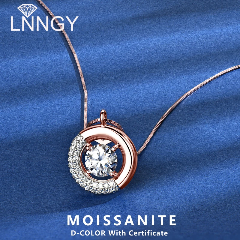 Lnngy 925 Sterling Silver Solitaire Moissanite Pendant Necklace for Women Rose Gold Plated Necklaces Two Colors Jewelry Gift
Lnngy 925 Sterling Silver Solitaire Moissanite Pendant Necklace for Women Rose Gold Plated Necklaces Two Colors Jewelry Gift