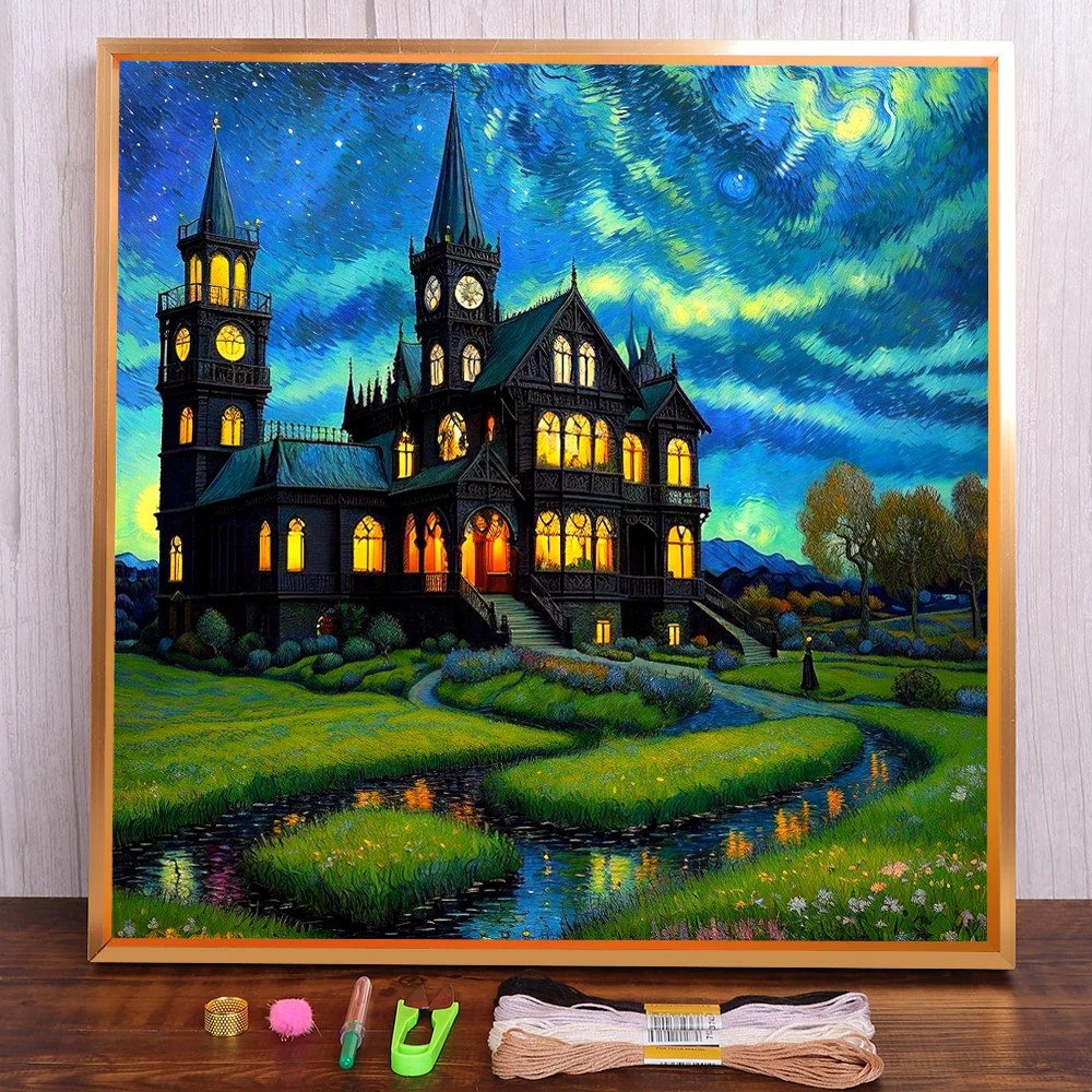 Landscape Villa Pre-Printed Cross Stitch DIY Embroidery Complete Kit Hobby Handicraft Handiwork Painting Wholesale Magic Package
Landscape Villa Pre-Printed Cross Stitch DIY Embroidery Complete Kit Hobby Handicraft Handiwork Painting Wholesale Magic Package
